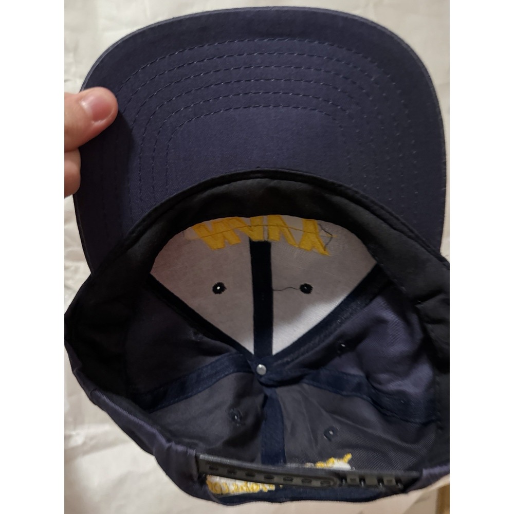 VTG US Navy Let The Journey Begin Snapback Hat Military Baseball Cap Blue - Picture 4 of 4